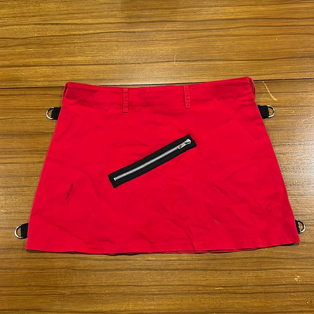 e.c. star skirt size medium punk rock, zipper